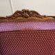 Burgundy velvet canapé bed in Louis XV Regency style.