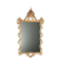 Antique carved and gilded wooden mirror, Italy, 20th century