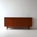 Scandinavian teak sideboard with doors and drawers, 1950s/60s
