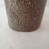 Ceramic cylinder vase signed Jean Claude Monange