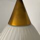 Opaline pendant light, Scandinavian style, 1960s