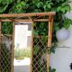 Vintage rattan wardrobe