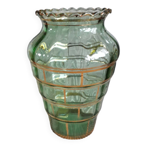 grand vase vintage en - verre