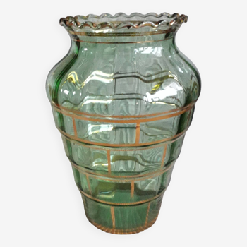 Large vintage glass vase