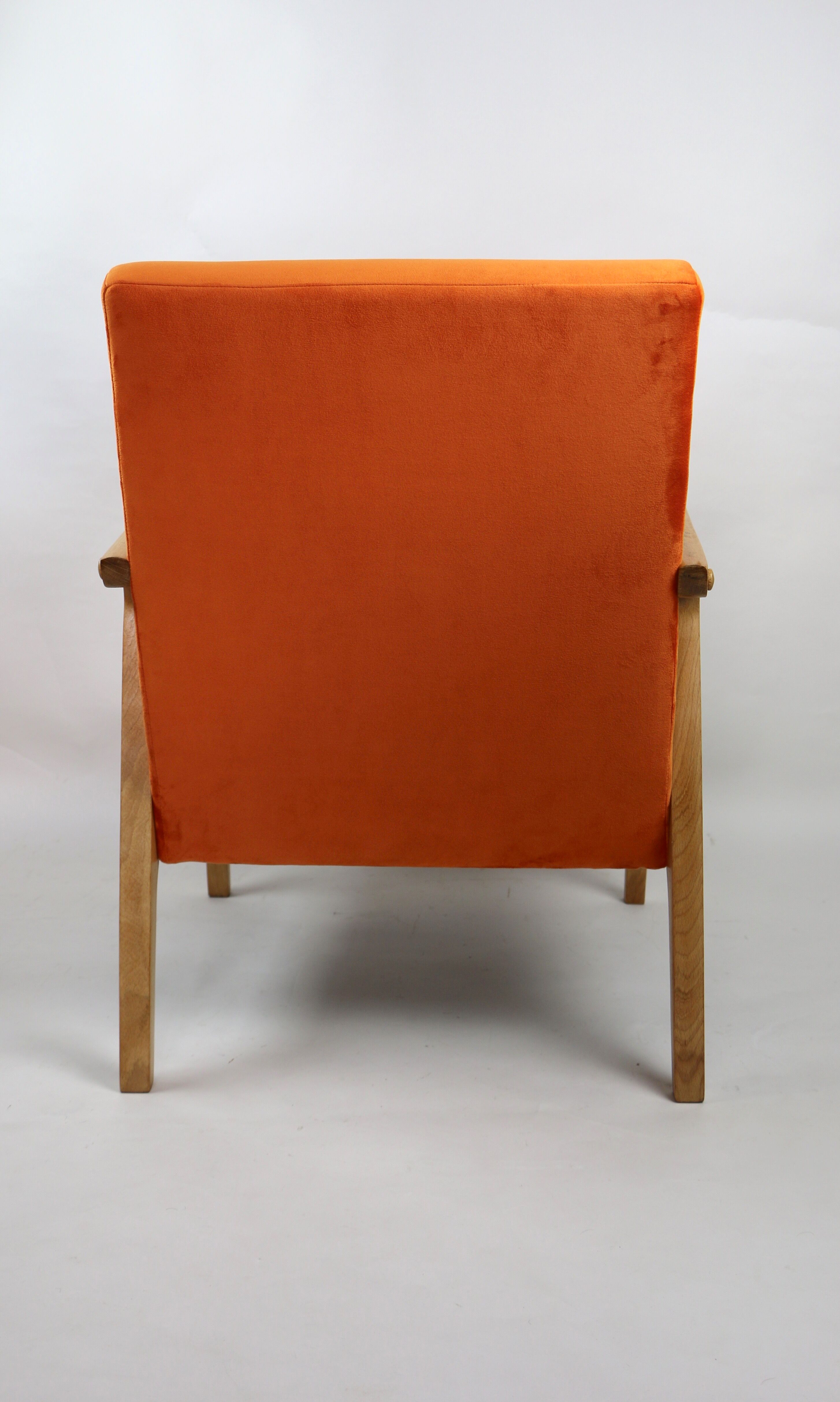 Fauteuil vintage Orange Velvet années 1970