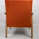 Fauteuil vintage Orange Velvet années 1970