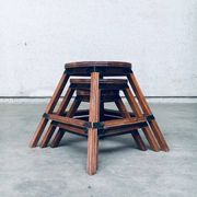Wabi Sabi Nesting Tables, France, 1950s, Set of 3