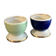 Duo de coquetiers colorés années 50
