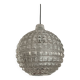 Vintage pendant light from the 70s in molded glass