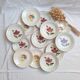 Deep plates / flower salad plates Sarreguemines