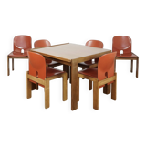 Ensemble de salle à manger complet par Afra & Tobia Scarpa pour Cassina