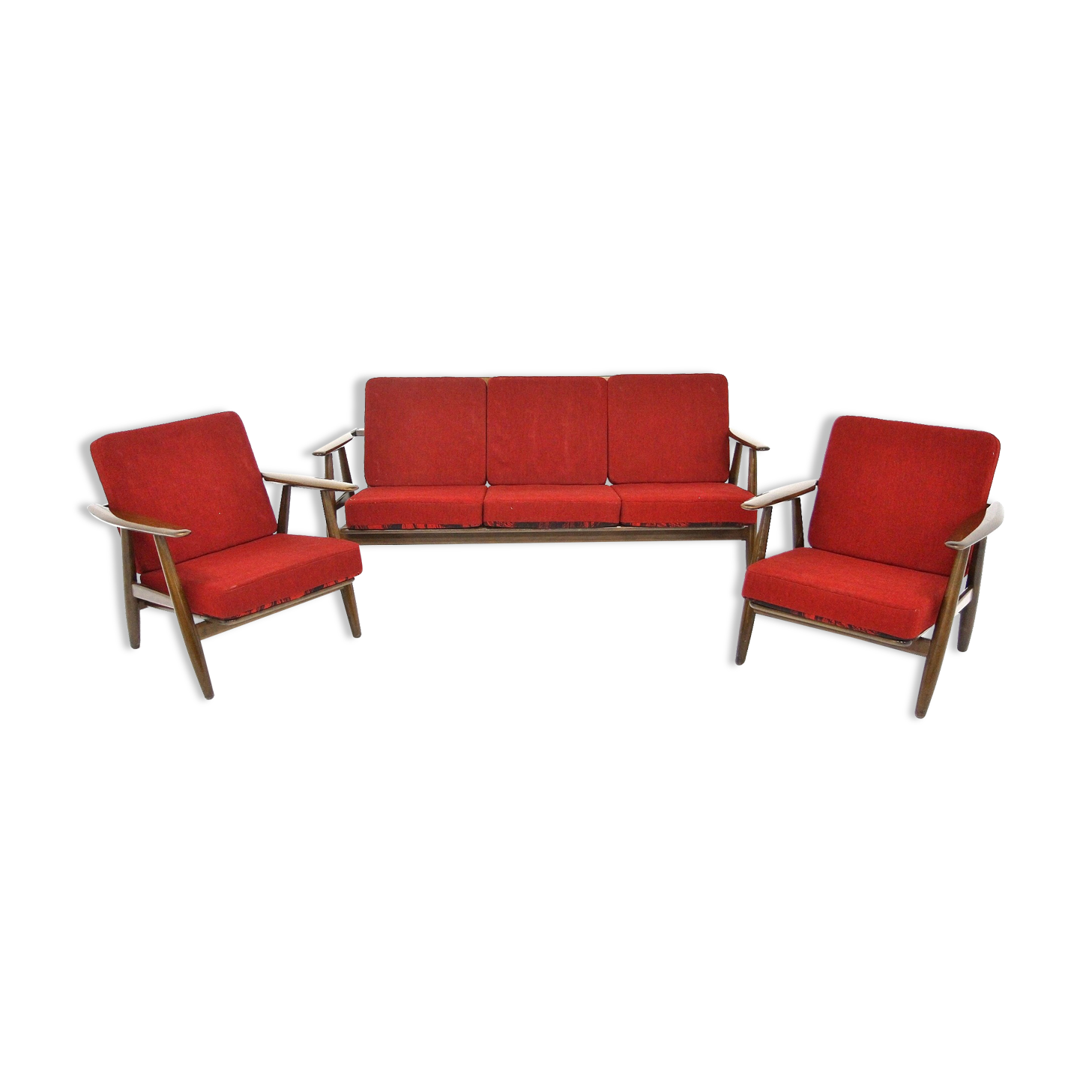 Salon set "Cigar chair GE 240" Hans J. Wegner Denmark, 1960