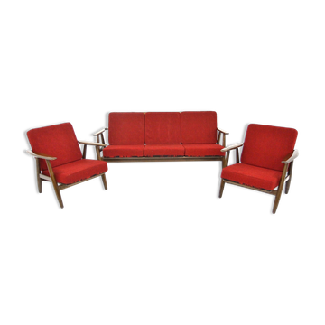 Salon "Cigar chair GE 240" Hans J. Wegner Danemark, 1960