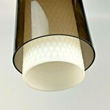 60s 70s lamp light ceiling lamp brass glass space age design 60s