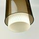 Plafonnier laiton verre espace âge design 60s