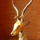 Cerf laiton massif