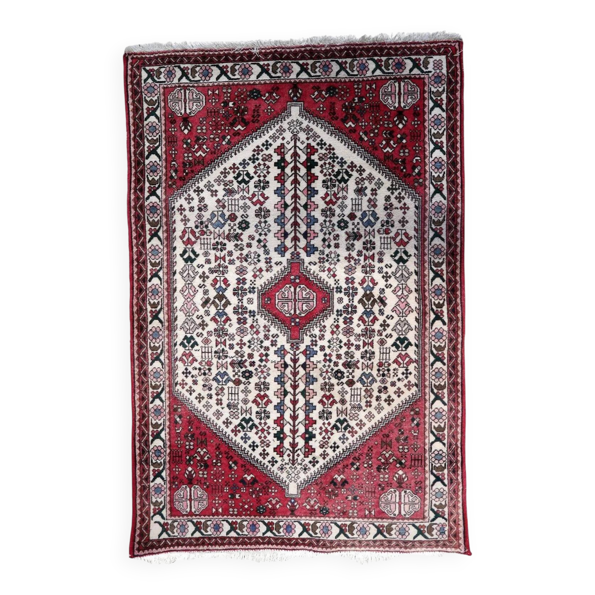 Handmade vintage Persian Malayer rug 98cm x 150cm, 1970s