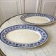 Duo of oval flat terre de fer u&c sarreguemines model "syrah" late nineteenth