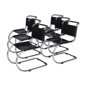 Ensemble de 6 chaises MR10 par Mies van Der Rohe