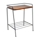 Meuble d'appoint bois et métal