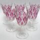 6 red wine glasses VMC Reims Harlequin