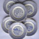 6 talking dessert plates Gien Museum