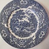 Assiette à dessert English Ironstone England motif Cottage Anglais