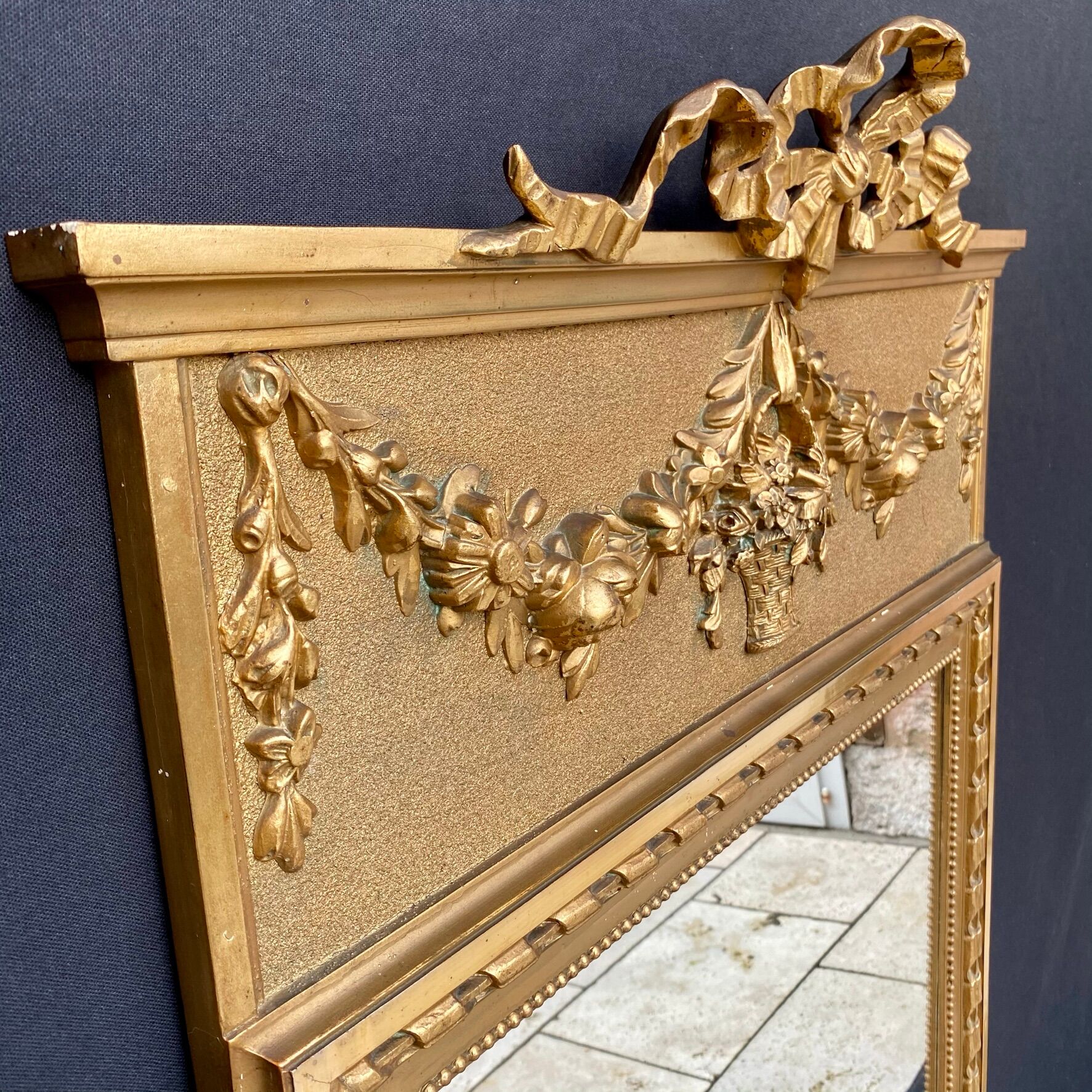 Louis XVI style Trumeau style mirror