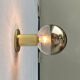 Vintage German Space Age Brass Ceiling Lamp by Motoko Ishii for Staff, 1970s
