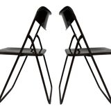 Vintage Ted Folding chairs Niels Gammelgaard for Ikea - Set of four - in Dark Brown