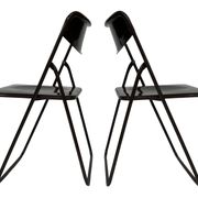 Vintage Ted Folding chairs Niels Gammelgaard for Ikea - Set of four - in Dark Brown