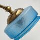 Golden and blue lamp