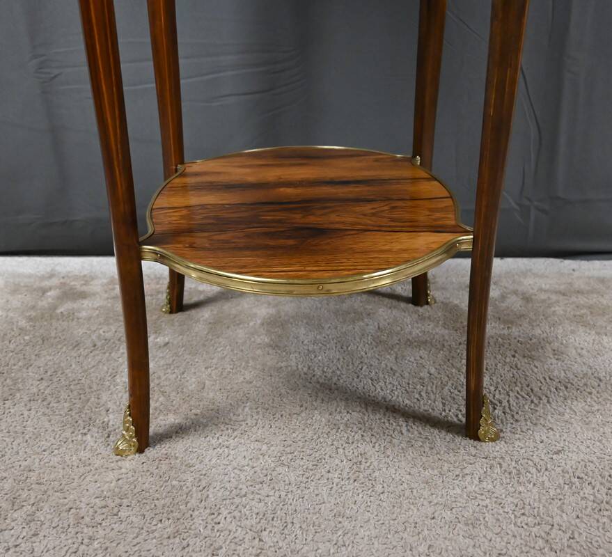Table de salon guéridon en palissandre, style transition – 1re partie XXe