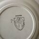 Set of 6 vintage dessert plates, Menton model by Salins