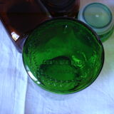 Lot 2 bottles vintage green orange chicory