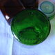 Lot 2 bottles vintage green orange chicory