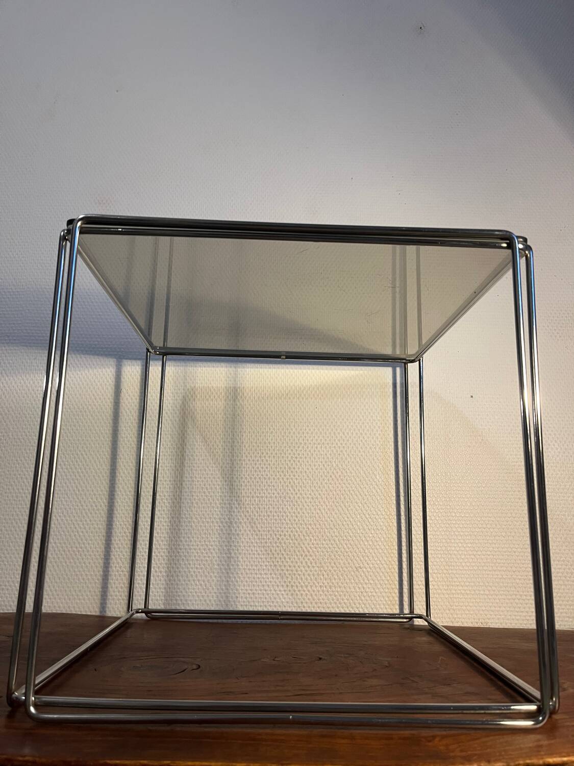 Isosceles sofa side table by Max Sauze