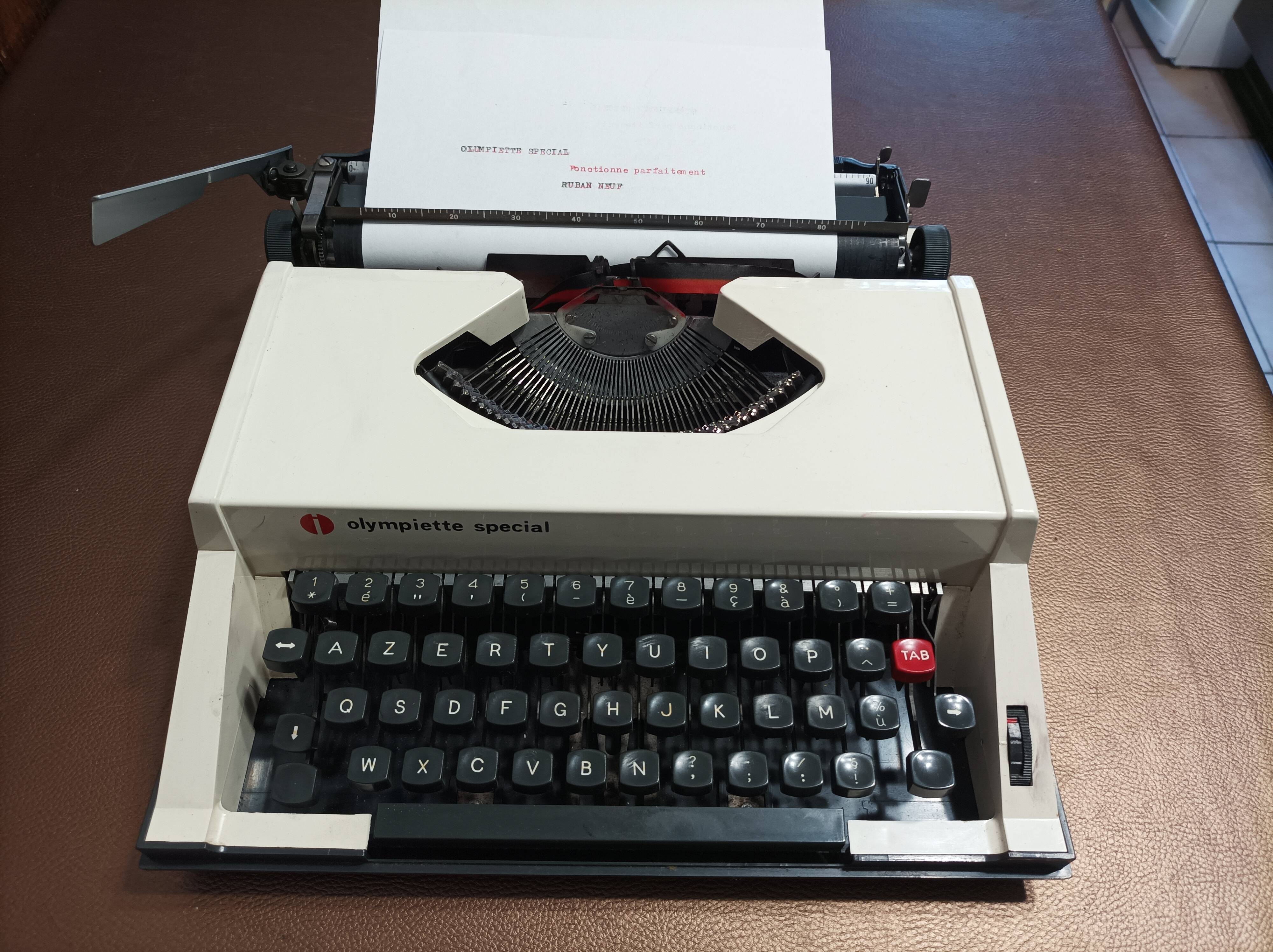 Special Olympiatte typewriter