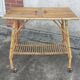 Vintage rattan side table