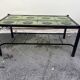 Vintage 1950s coffee table in molded glass, unique design