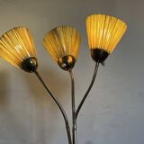 Vintage 1950s floor lamp with 3 flexible lights