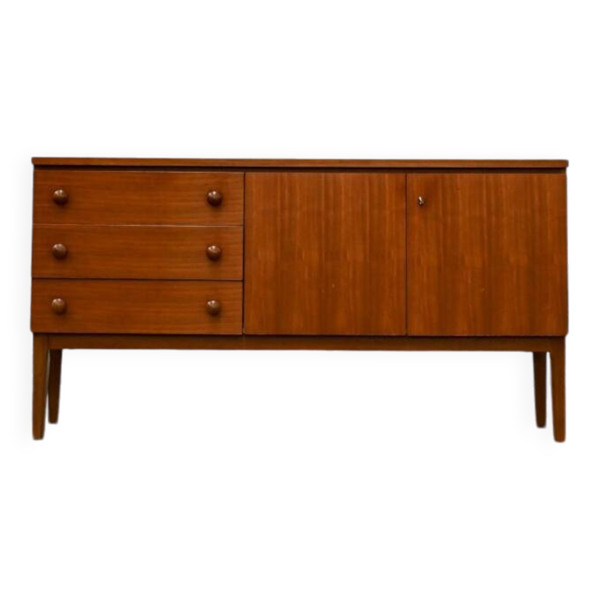 Vintage teak veneer sideboard