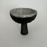 Raku footed cup