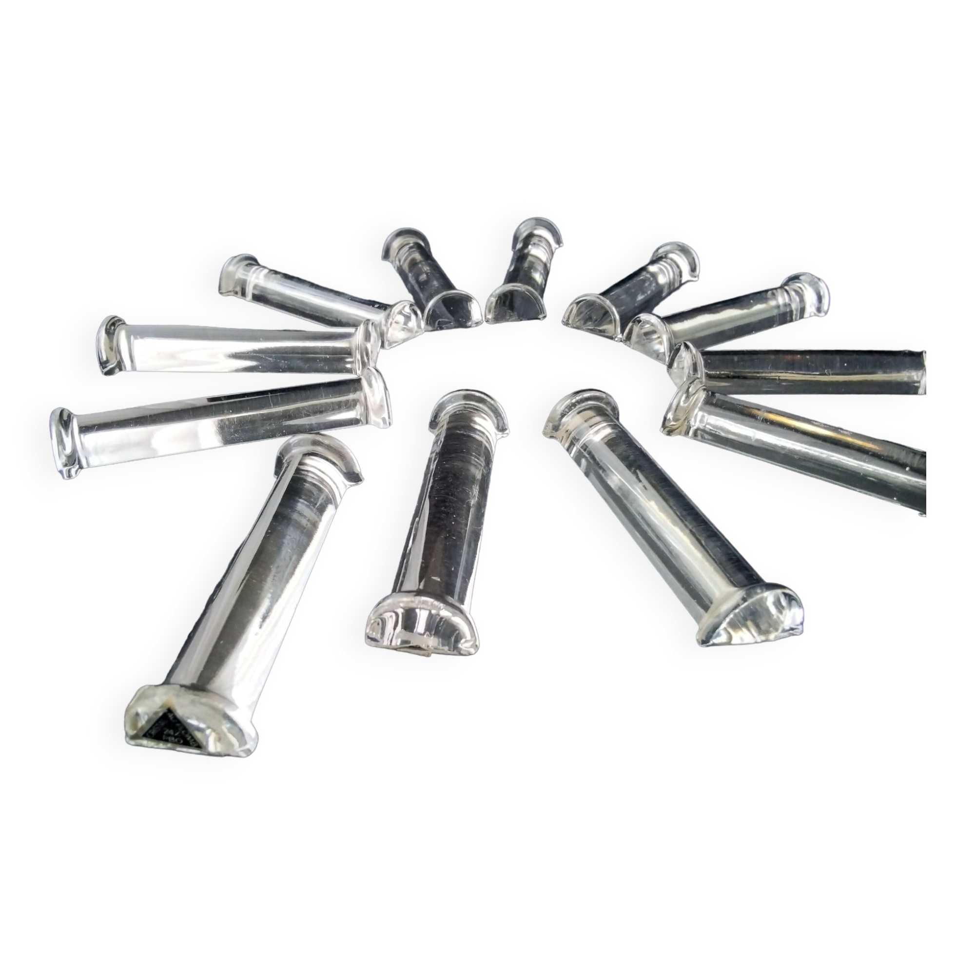 Coffret de 12 porte couteaux en cristal de Hongrie