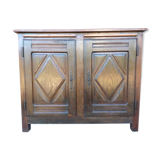 Buffet Louis XIII diamond points, period, oak