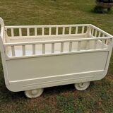 1940s wooden baby bed