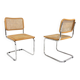 Set of 2 "B32" chairs, Marcel Breuer, Italy, 1990