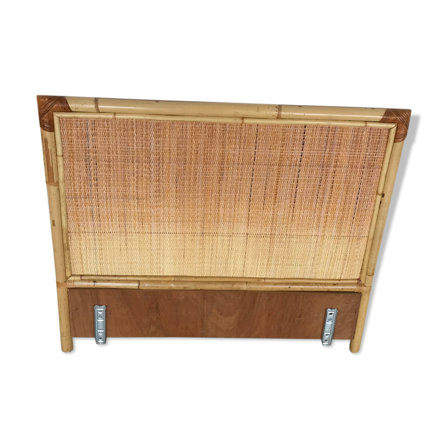 Bamboo and rattan bedhead braided