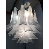 Murano Glass Sputnik Chandelier With Alabaster Italian Glass