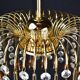 Suspension with tassels drops of water an glass